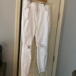 Cello ripped white jeans!